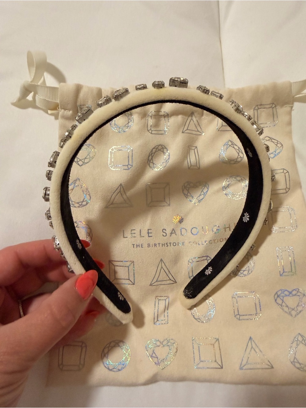 Gigi Mixed Crystal Velvet Headband